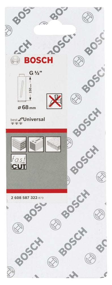 Bosch - Best Serisi G 1/2'' Girişli Kuru Karot Ucu 68*150 mm - Resim 2