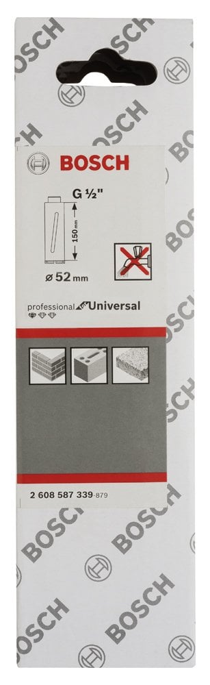 Bosch - Standard Seri G 1/2'' Girişli Kuru Karot Ucu 52*150 mm - Resim 2