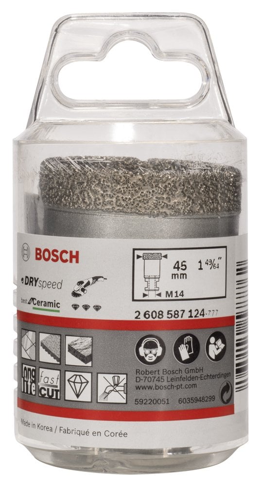 Bosch - Best Serisi, Taşlama İçin Seramik Kuru Elmas Delici 45*35 mm - Resim 2