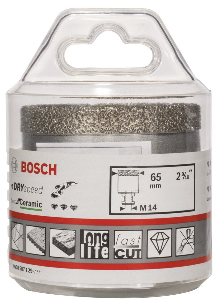 Bosch - Best Serisi, Taşlama İçin Seramik Kuru Elmas Delici 65*35 mm - Resim 2