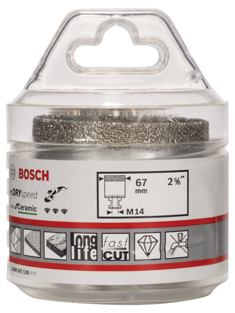 Bosch - Best Serisi, Taşlama İçin Seramik Kuru Elmas Delici 67*35 mm - Resim 2