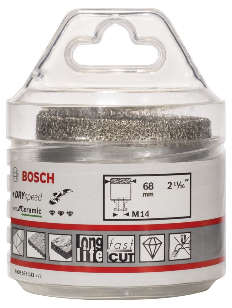 Bosch - Best Serisi, Taşlama İçin Seramik Kuru Elmas Delici 68*35 mm - Resim 2