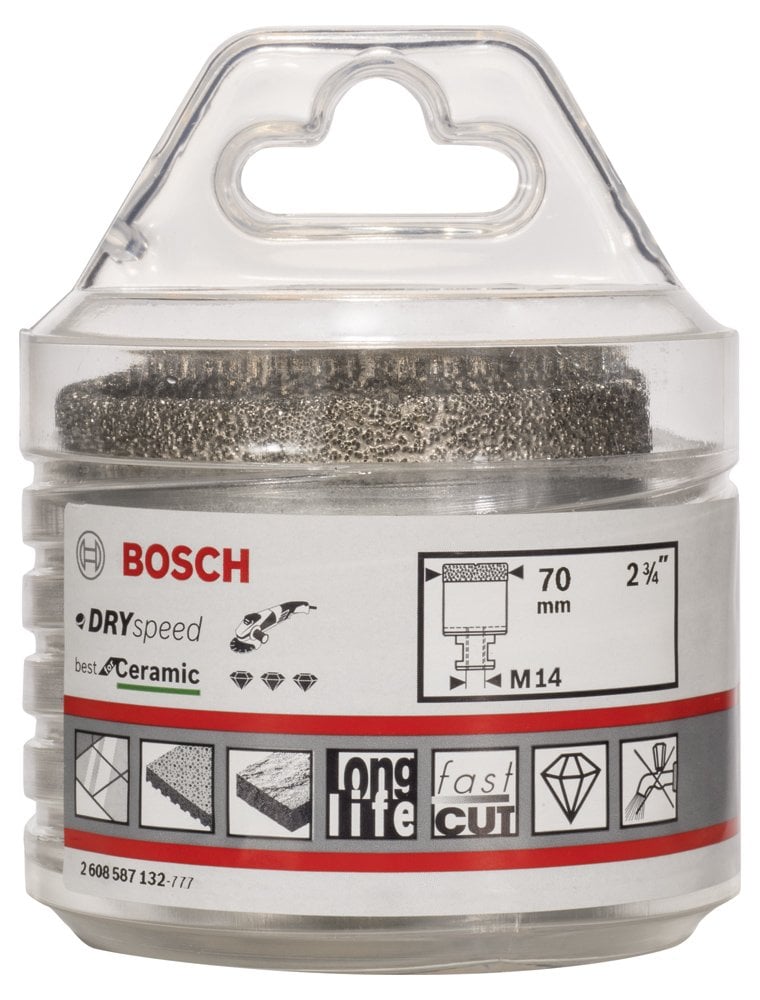 Bosch - Best Serisi, Taşlama İçin Seramik Kuru Elmas Delici 70*35 mm - Resim 2