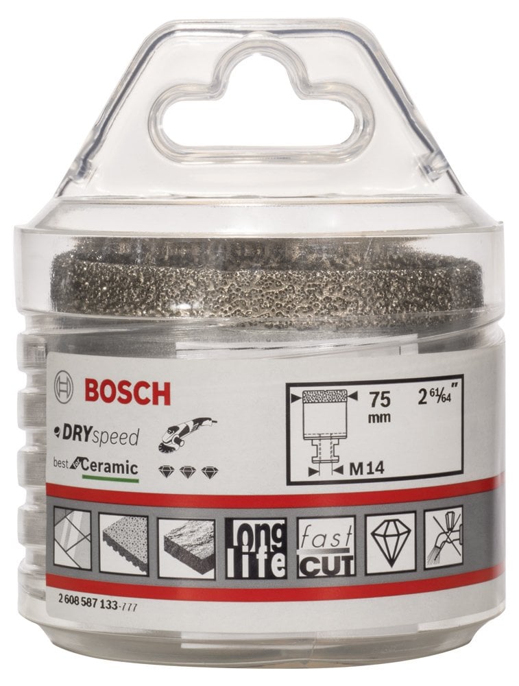 Bosch - Best Serisi, Taşlama İçin Seramik Kuru Elmas Delici 75*35 mm - Resim 2