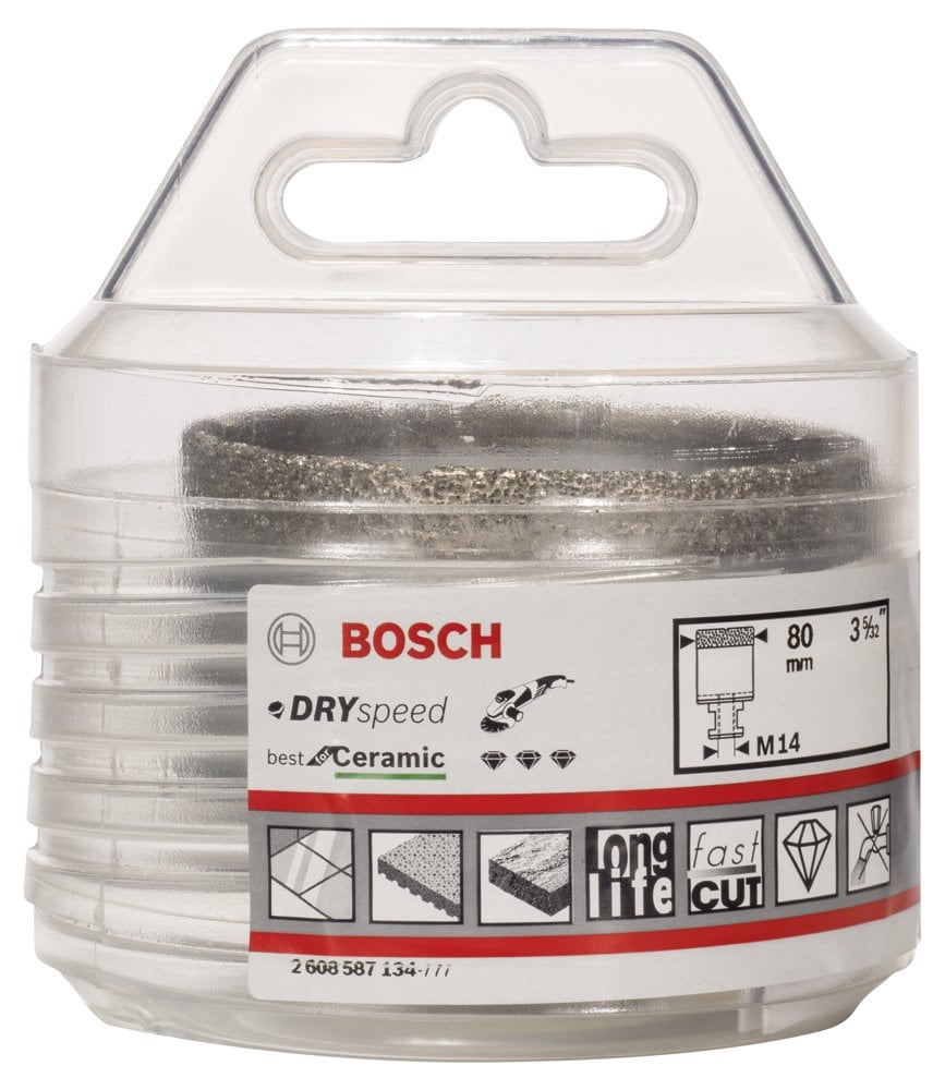 Bosch - Best Serisi, Taşlama İçin Seramik Kuru Elmas Delici 80*35 mm - Resim 2