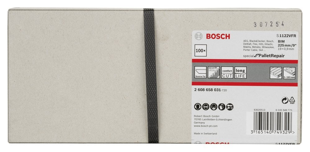 Bosch - Special for Serisi Palet Tamiri için Panter Testere Bıçağı S 1122 VFR 100'lü - Resim 2