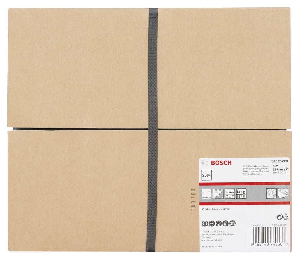 Bosch - Special for Serisi Palet Tamiri için Panter Testere Bıçağı S 1125 VFR 200'lü - Resim 2