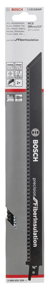 Bosch - Precision for Serisi Elyaflı Yalıtım Malzemeleri için Panter Testere Bıçağı S 1213 AWP - Resim 2