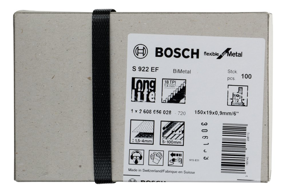 Bosch - Flexible Serisi Metal için Panter Testere Bıçağı S 922 EF - 100'lü - Resim 2