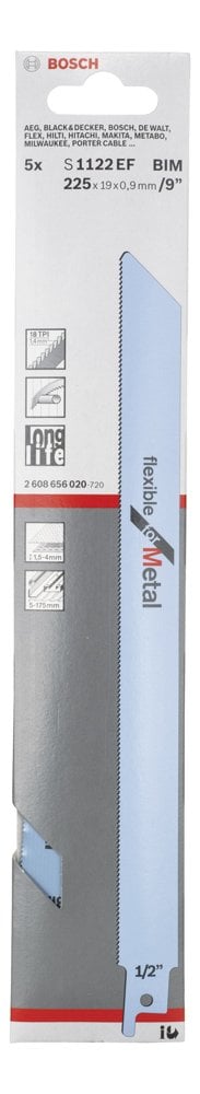 Bosch - Flexible Serisi Metal için Panter Testere Bıçağı S 1122 EF - 5'li - Resim 2