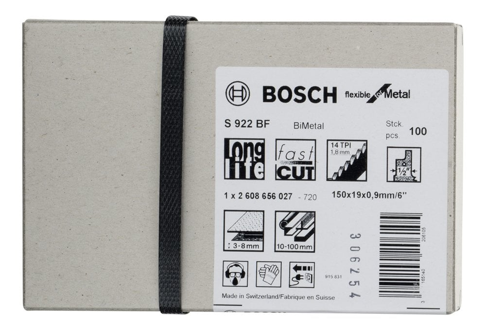 Bosch - Flexible Serisi Metal için Panter Testere Bıçağı S 922 BF - 100'lü - Resim 2