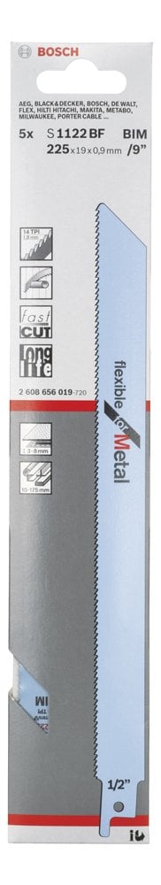 Bosch - Flexible Serisi Metal için Panter Testere Bıçağı S 1122 BF - 5'li - Resim 2