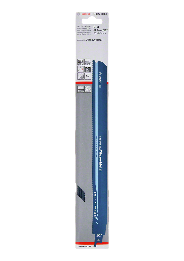 Bosch - Endurance Serisi Ağır Metal için Panter Testere Bıçağı S 1227 BEF 5'li - Resim 2