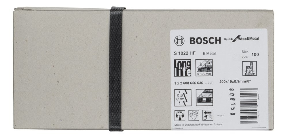 Bosch - Flexible Serisi Ahşap Ve Metal için Panter Testere Bıçağı S 1022 HF - 100'lü - Resim 2