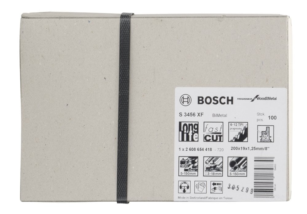 Bosch - Progressor Serisi Ahşap Ve Metal için Panter Testere Bıçağı S 3456 XF - 100'lü - Resim 2