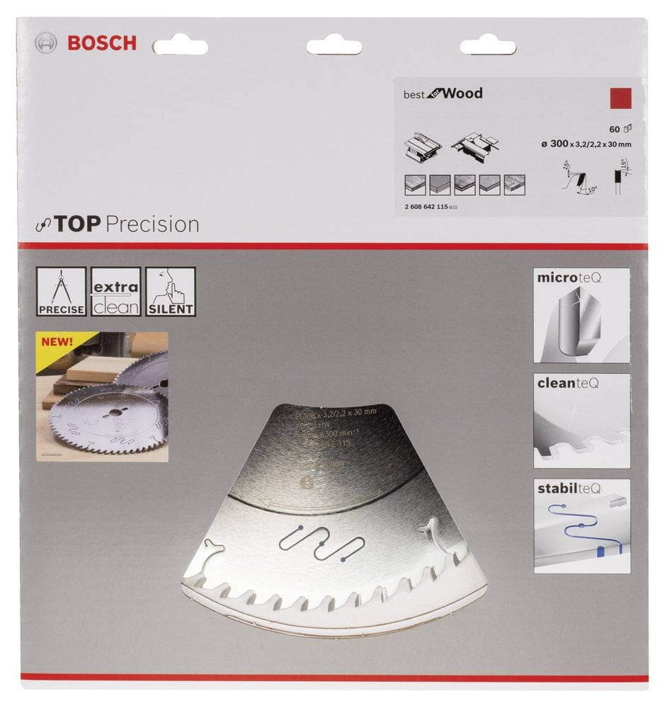 Bosch - Best Serisi Hassas Kesim Ahşap için Daire Testere Bıçağı 300*30 mm 60 Diş - Resim 2