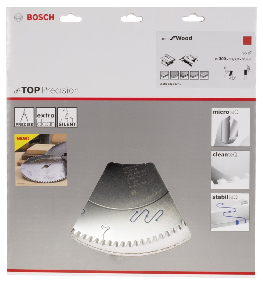 Bosch - Best Serisi Hassas Kesim Ahşap için Daire Testere Bıçağı 300*30 mm 96 Diş - Resim 2