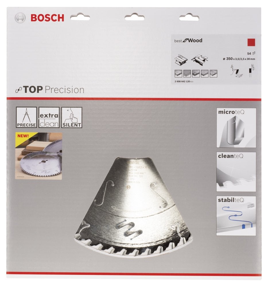 Bosch - Best Serisi Hassas Kesim Ahşap için Daire Testere Bıçağı 350*30 mm 54 Diş - Resim 2