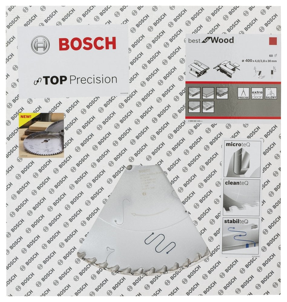 Bosch - Best Serisi Hassas Kesim Ahşap için Daire Testere Bıçağı 400*30 mm 60 Diş - Resim 2