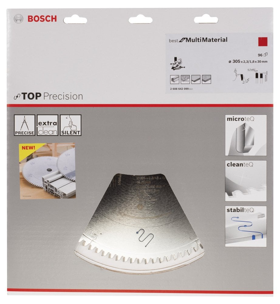Bosch - Best Serisi Hassas Kesim Çoklu Malzeme için Daire Testere Bıçağı 305*30 mm 96 Diş - Resim 2