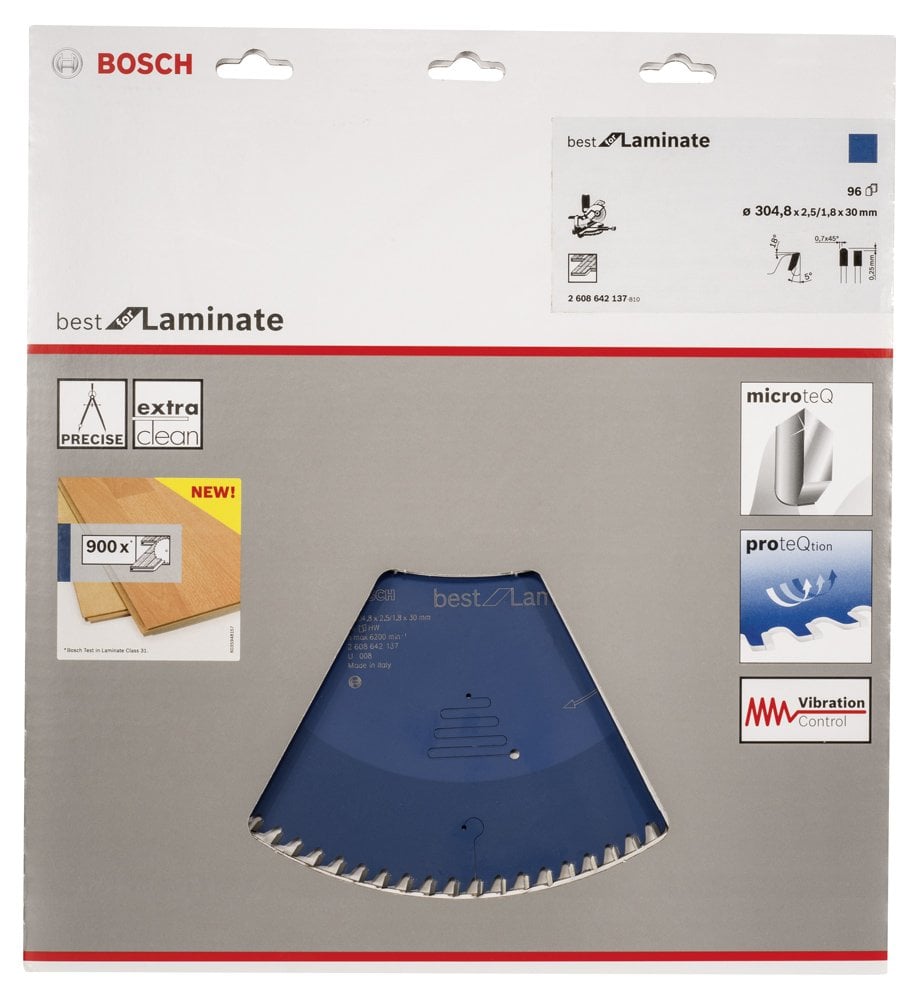 Bosch - Best Serisi Laminant için Daire Testere Bıçağı 305*30 mm 96 Diş - Resim 2