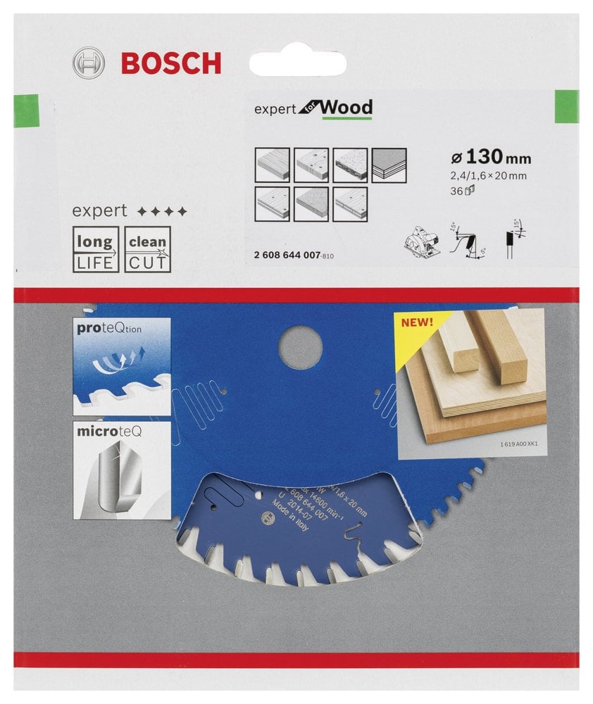 Bosch - Expert Serisi Ahşap için Daire Testere Bıçağı 130*20 mm 36 Diş - Resim 2