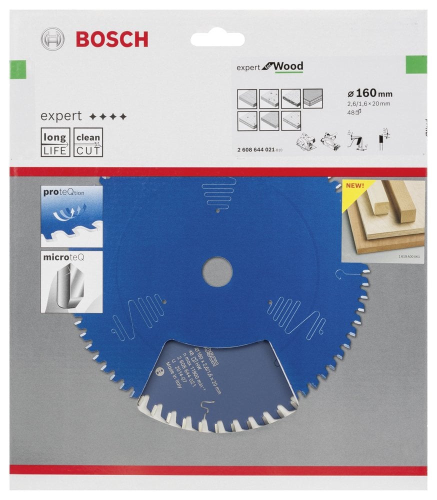 Bosch - Expert Serisi Ahşap için Daire Testere Bıçağı 160*20 mm 48 Diş - Resim 2