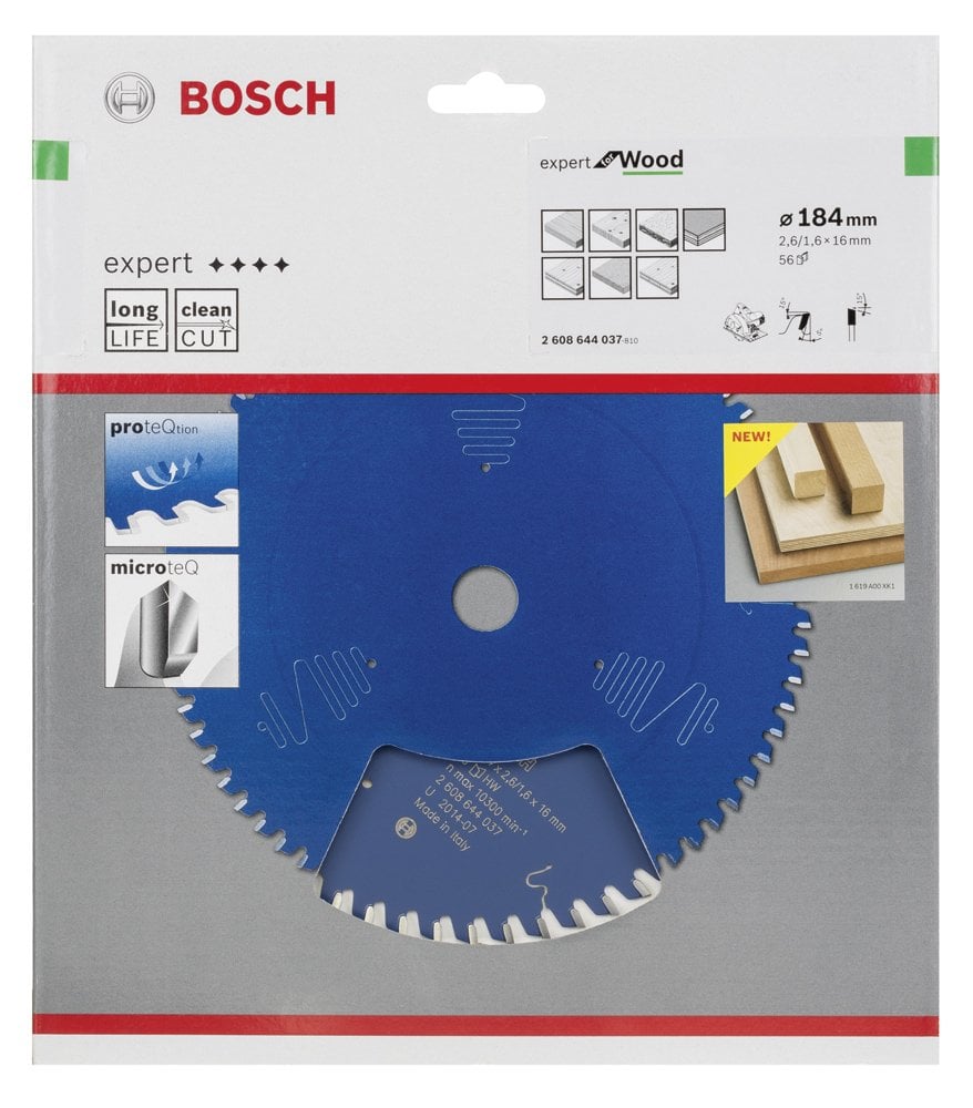 Bosch - Expert Serisi Ahşap için Daire Testere Bıçağı 184*16 mm 56 Diş - Resim 2