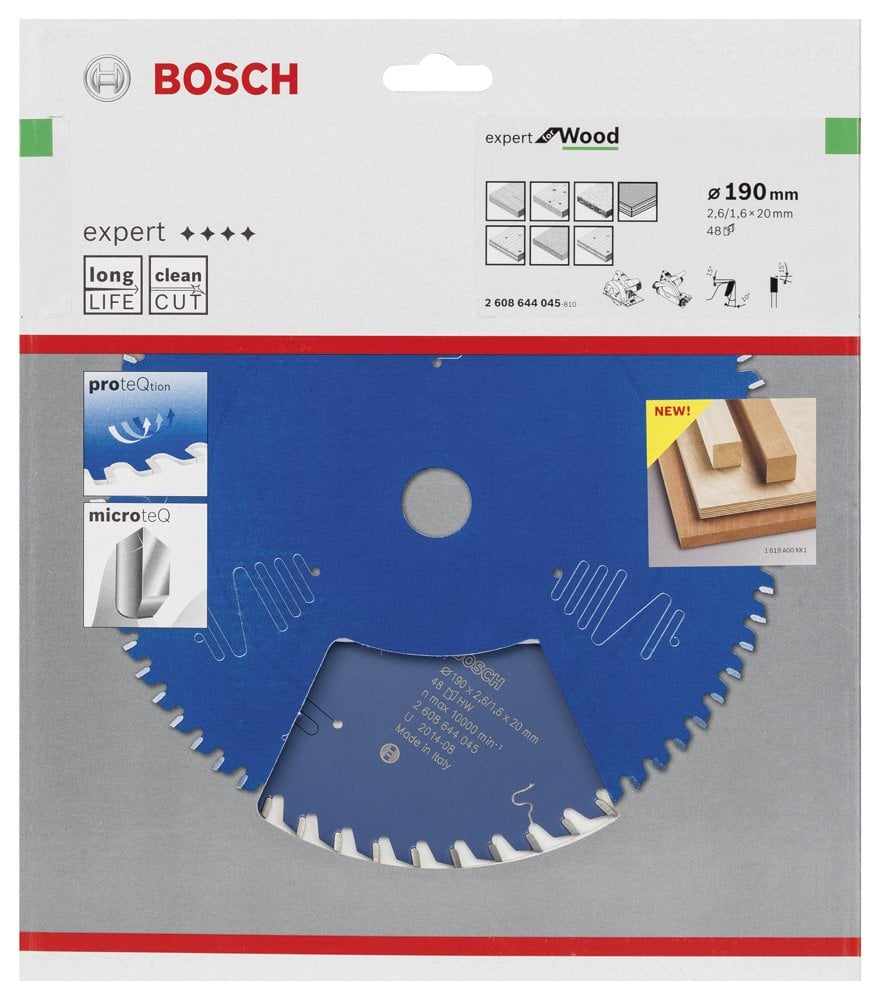 Bosch - Expert Serisi Ahşap için Daire Testere Bıçağı 190*20 mm 48 Diş - Resim 2