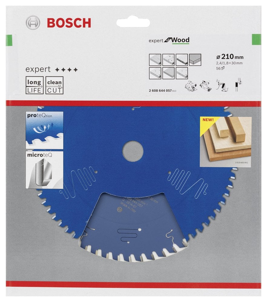 Bosch - Expert Serisi Ahşap için Daire Testere Bıçağı 210*30 mm 56 Diş - Resim 2