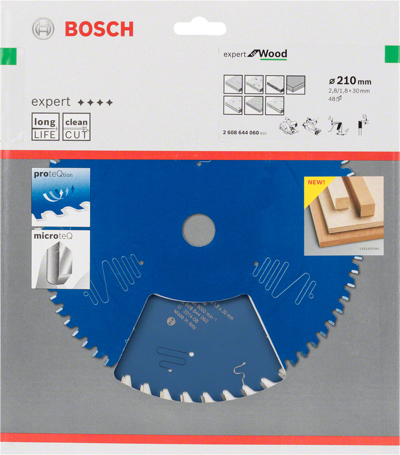 Bosch - Expert Serisi Ahşap için Daire Testere Bıçağı 210*30 mm 48 Diş - Resim 2