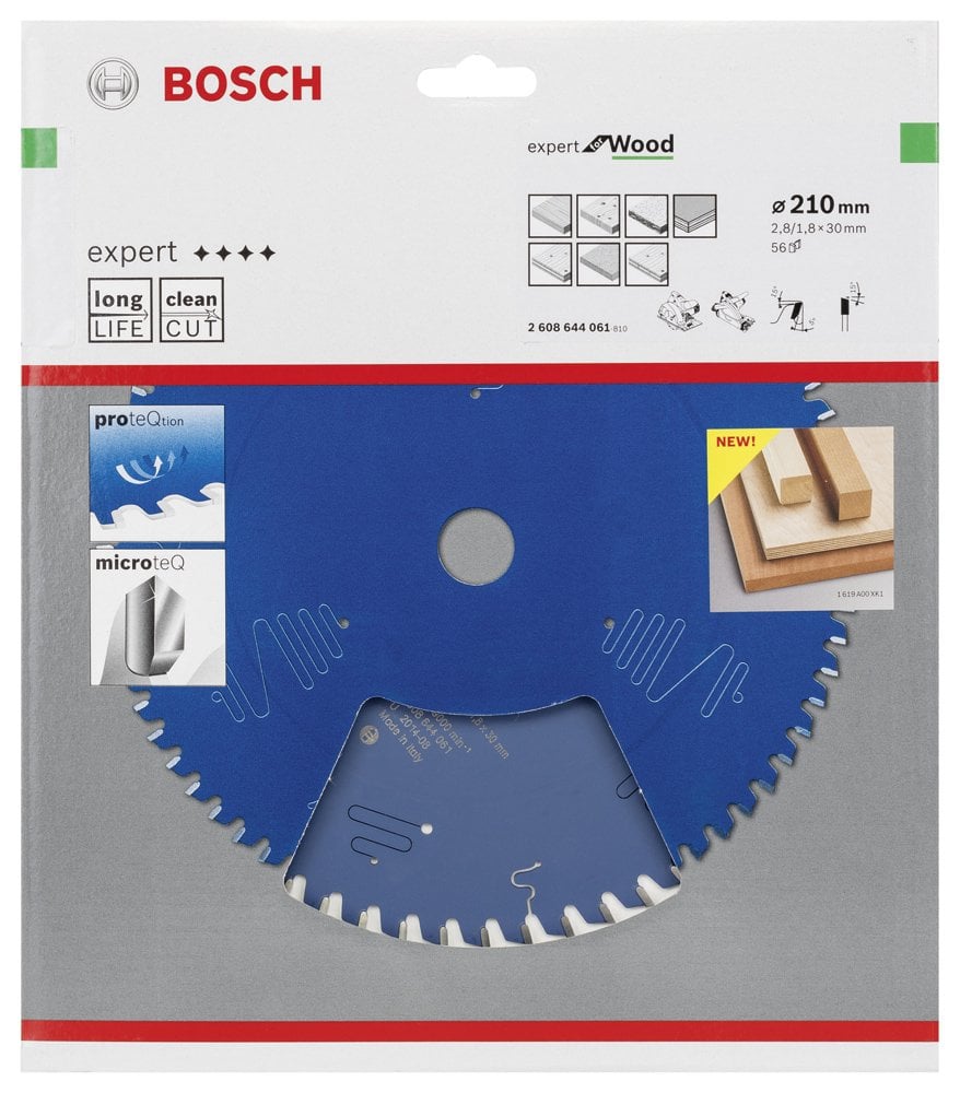 Bosch - Expert Serisi Ahşap için Daire Testere Bıçağı 210*30 mm 56 Diş - Resim 2