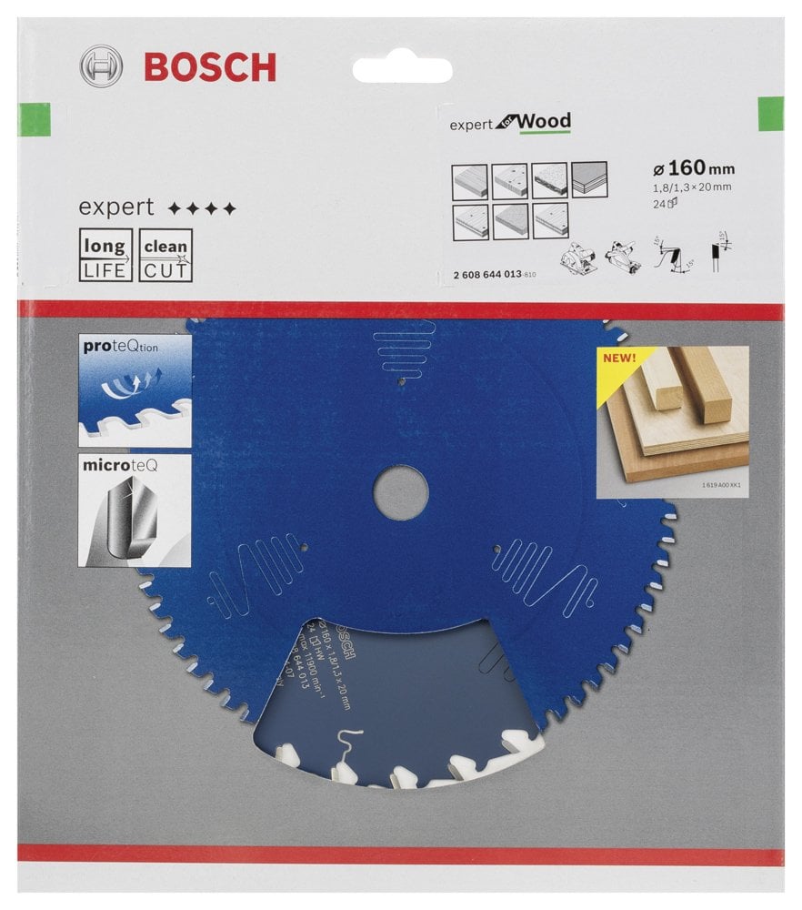 Bosch - Expert Serisi Ahşap için Daire Testere Bıçağı 160*20 mm 24 Diş - Resim 2