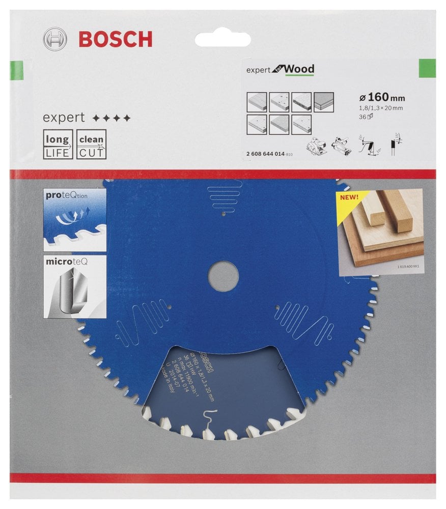 Bosch - Expert Serisi Ahşap için Daire Testere Bıçağı 160*20 mm 36 Diş - Resim 2