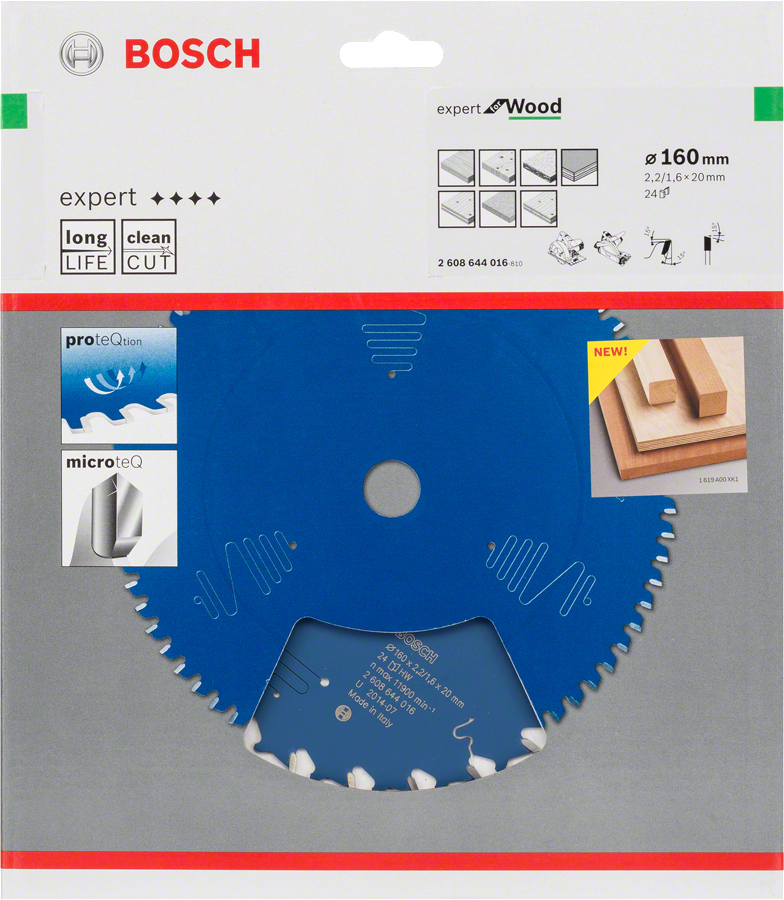 Bosch - Expert Serisi Ahşap için Daire Testere Bıçağı 160*20 mm 24 Diş - Resim 2