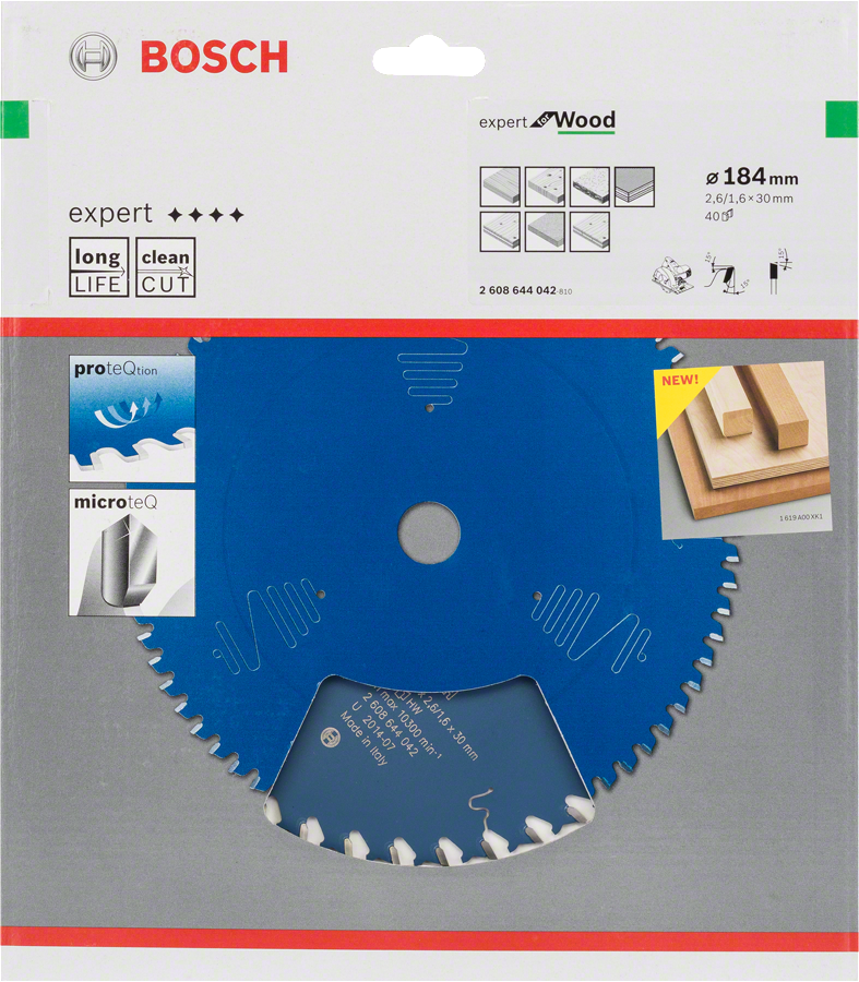 Bosch - Expert Serisi Ahşap için Daire Testere Bıçağı 184*30 mm 40 Diş - Resim 2