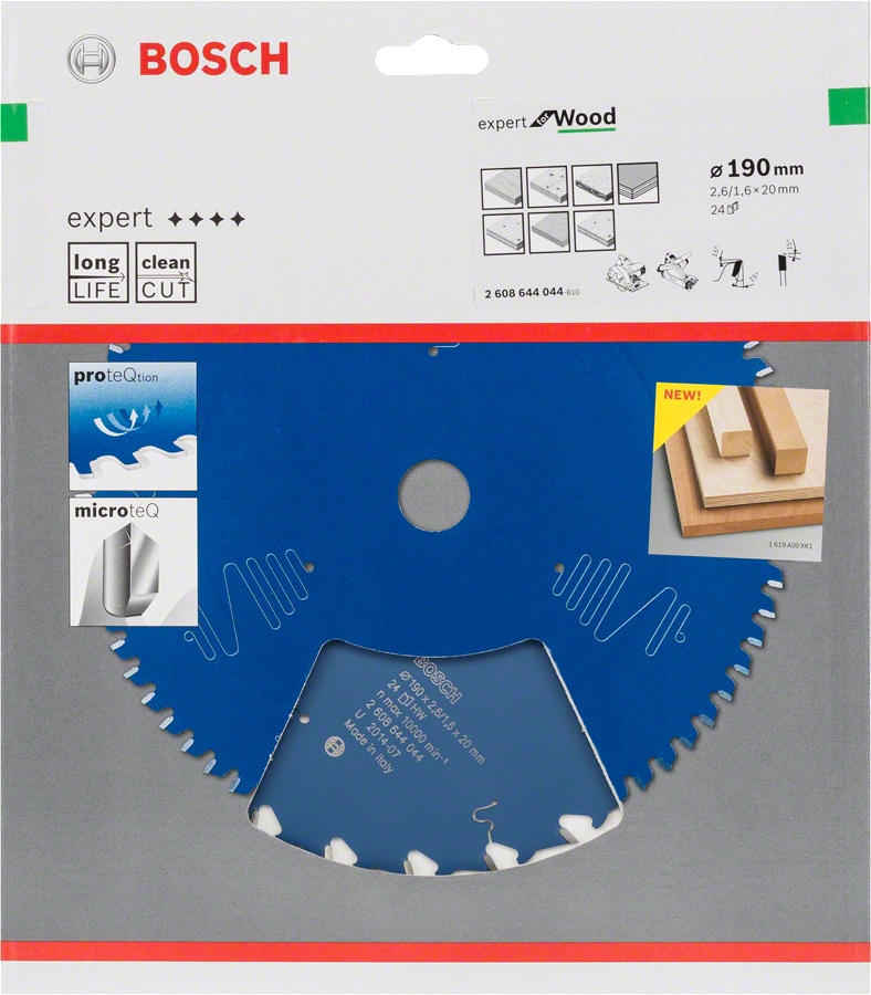 Bosch - Expert Serisi Ahşap için Daire Testere Bıçağı 190*20 mm 24 Diş - Resim 2
