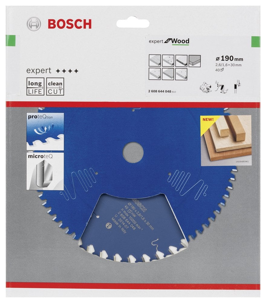Bosch - Expert Serisi Ahşap için Daire Testere Bıçağı 190*30 mm 40 Diş - Resim 2