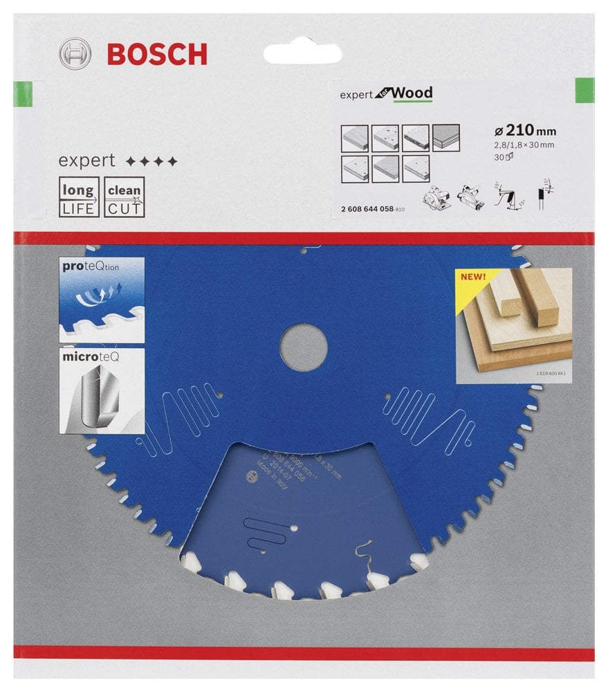 Bosch - Expert Serisi Ahşap için Daire Testere Bıçağı 210*30 mm 30 Diş - Resim 2