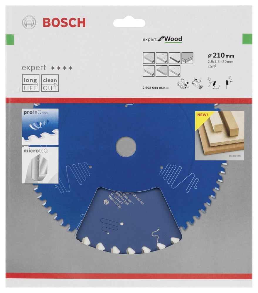 Bosch - Expert Serisi Ahşap için Daire Testere Bıçağı 210*30 mm 40 Diş - Resim 2