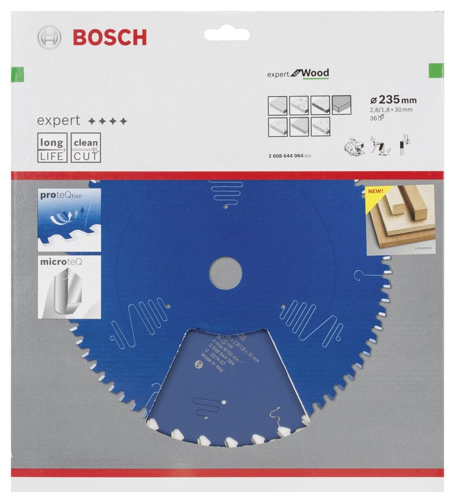 Bosch - Expert Serisi Ahşap için Daire Testere Bıçağı 235*30 mm 36 Diş - Resim 2