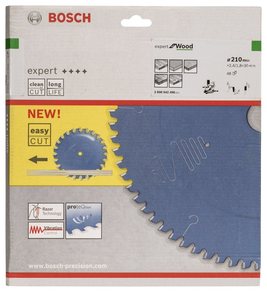 Bosch - Expert Serisi Ahşap için Daire Testere Bıçağı 210*30 mm 48 Diş - Resim 2