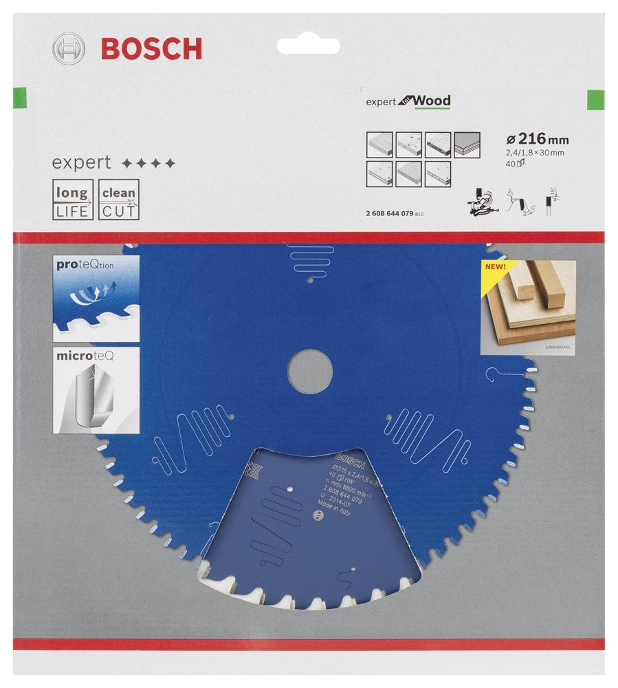 Bosch - Expert Serisi Ahşap için Daire Testere Bıçağı 216*30 mm 40 Diş - Resim 2