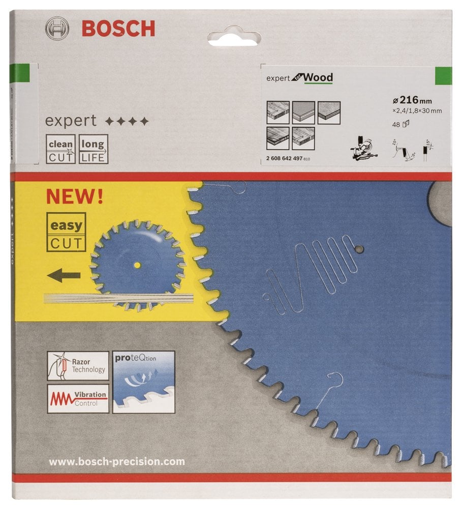 Bosch - Expert Serisi Ahşap için Daire Testere Bıçağı 216*30 mm 48 Diş - Resim 2
