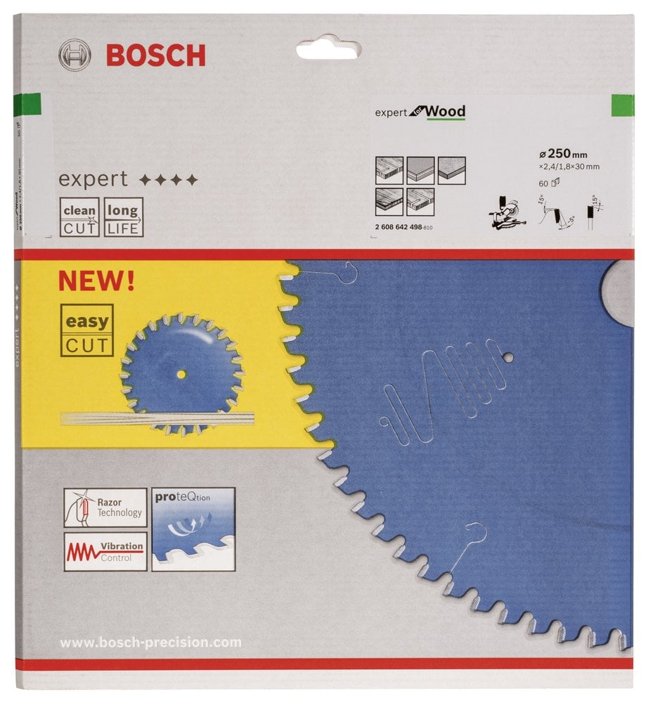 Bosch - Expert Serisi Ahşap için Daire Testere Bıçağı 250*30 mm 60 Diş - Resim 2