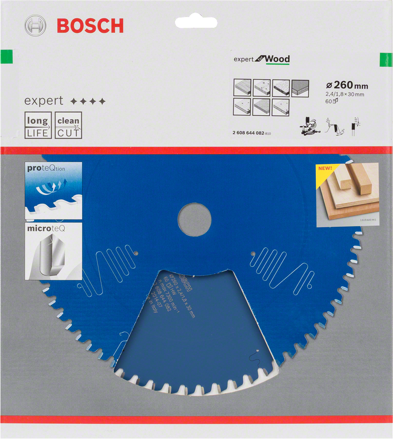 Bosch - Expert Serisi Ahşap için Daire Testere Bıçağı 260*30 mm 60 Diş - Resim 2