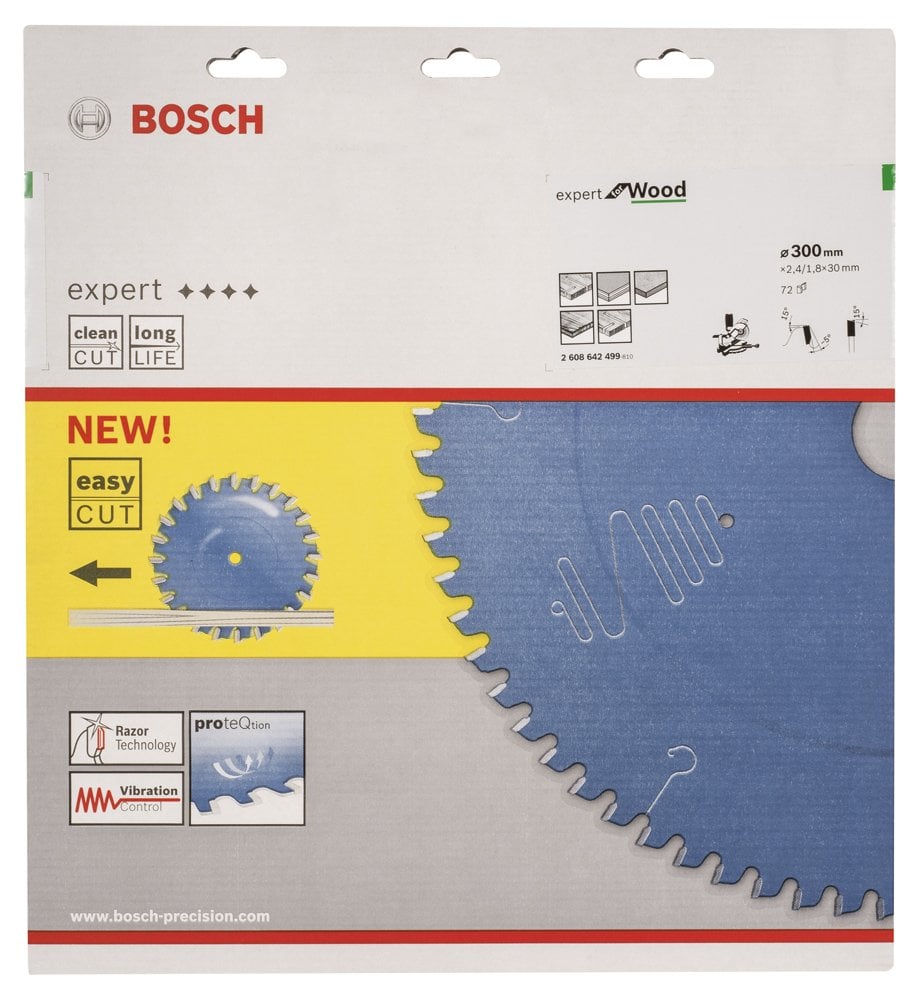 Bosch - Expert Serisi Ahşap için Daire Testere Bıçağı 300*30 mm 72 Diş - Resim 2