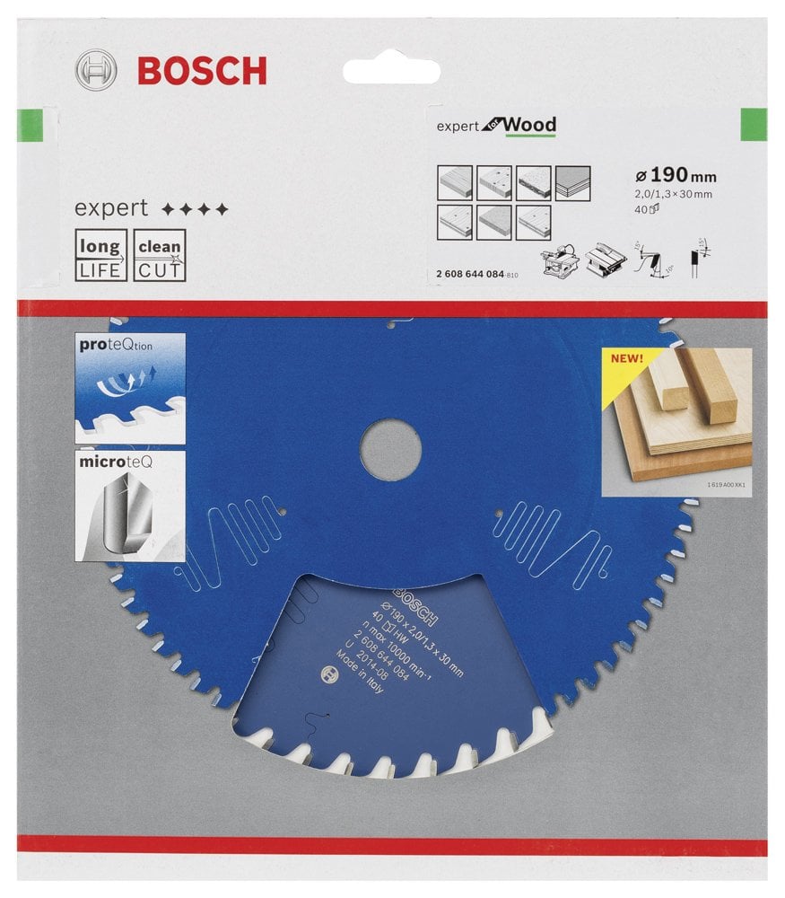 Bosch - Expert Serisi Ahşap için Daire Testere Bıçağı 190*30 mm 40 Diş - Resim 2