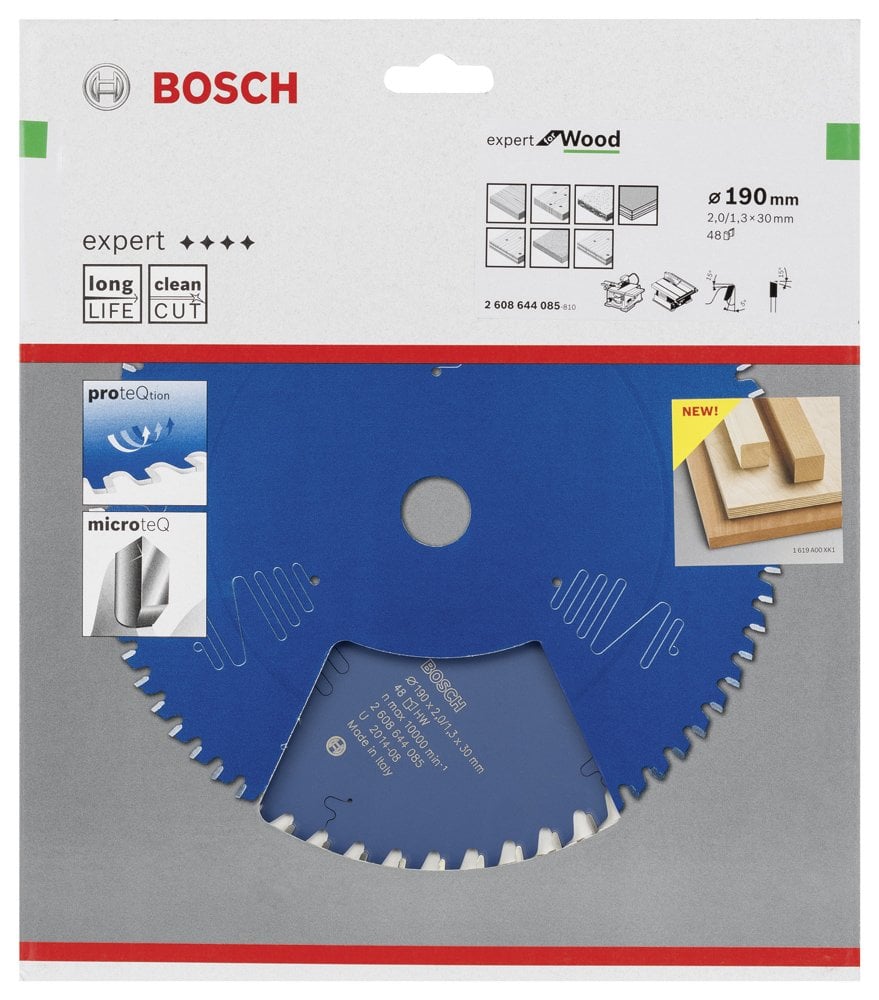 Bosch - Expert Serisi Ahşap için Daire Testere Bıçağı 190*30 mm 48 Diş - Resim 2