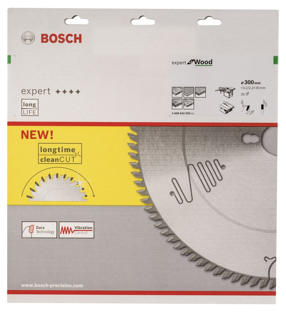 Bosch - Expert Serisi Ahşap için Daire Testere Bıçağı 300*30 mm 26 Diş - Resim 2
